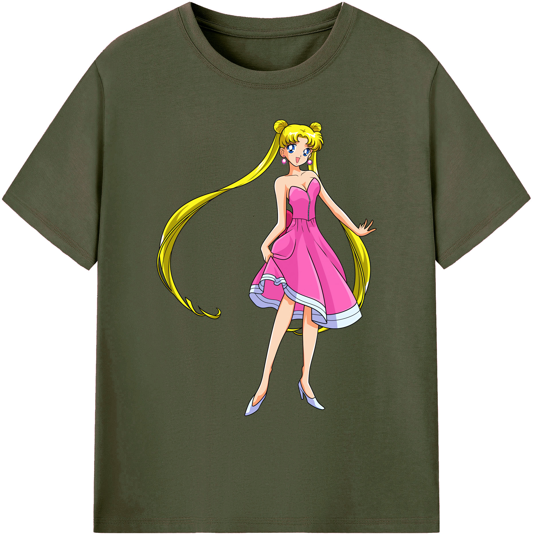 （画像用） 美少女戦士セーラームーン 愛野 美奈子 あいの みなこ Sailor Moon Aino Minako 綿100％ メンズ半袖Tシャツ｜肌触りやわらか＆通気性